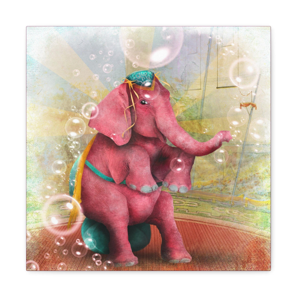 Lady Beatriz the Pink Elephant · Canvas Print