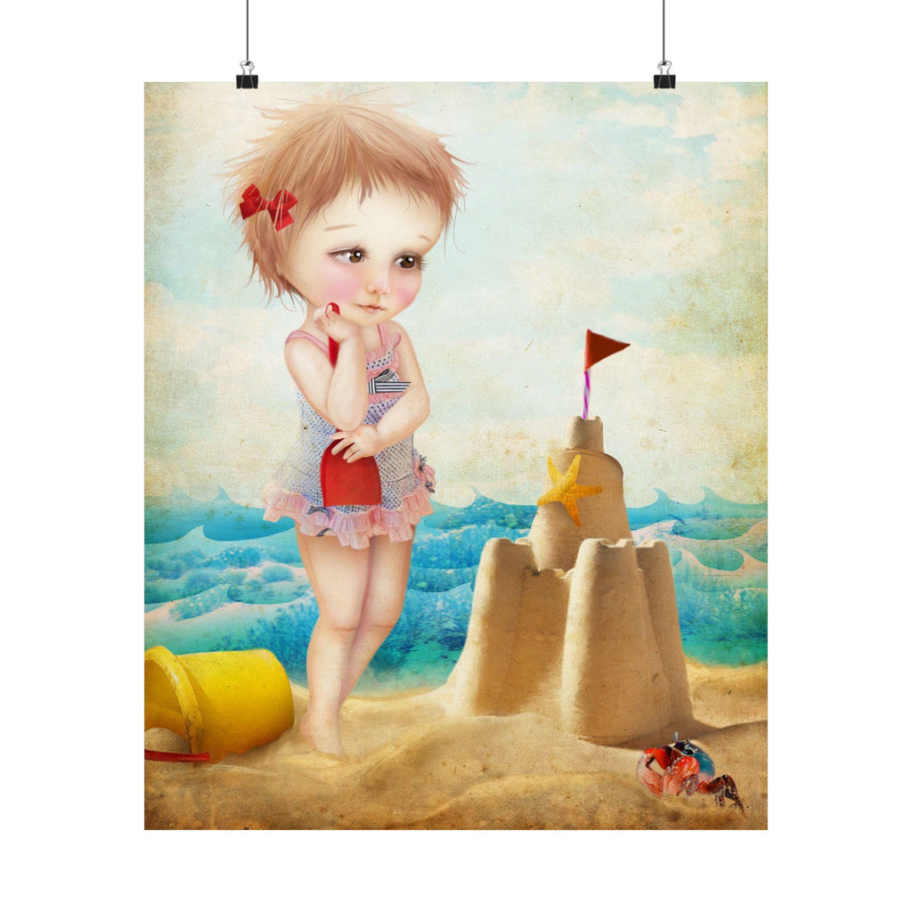 Samantha at the Shore · Poster Print