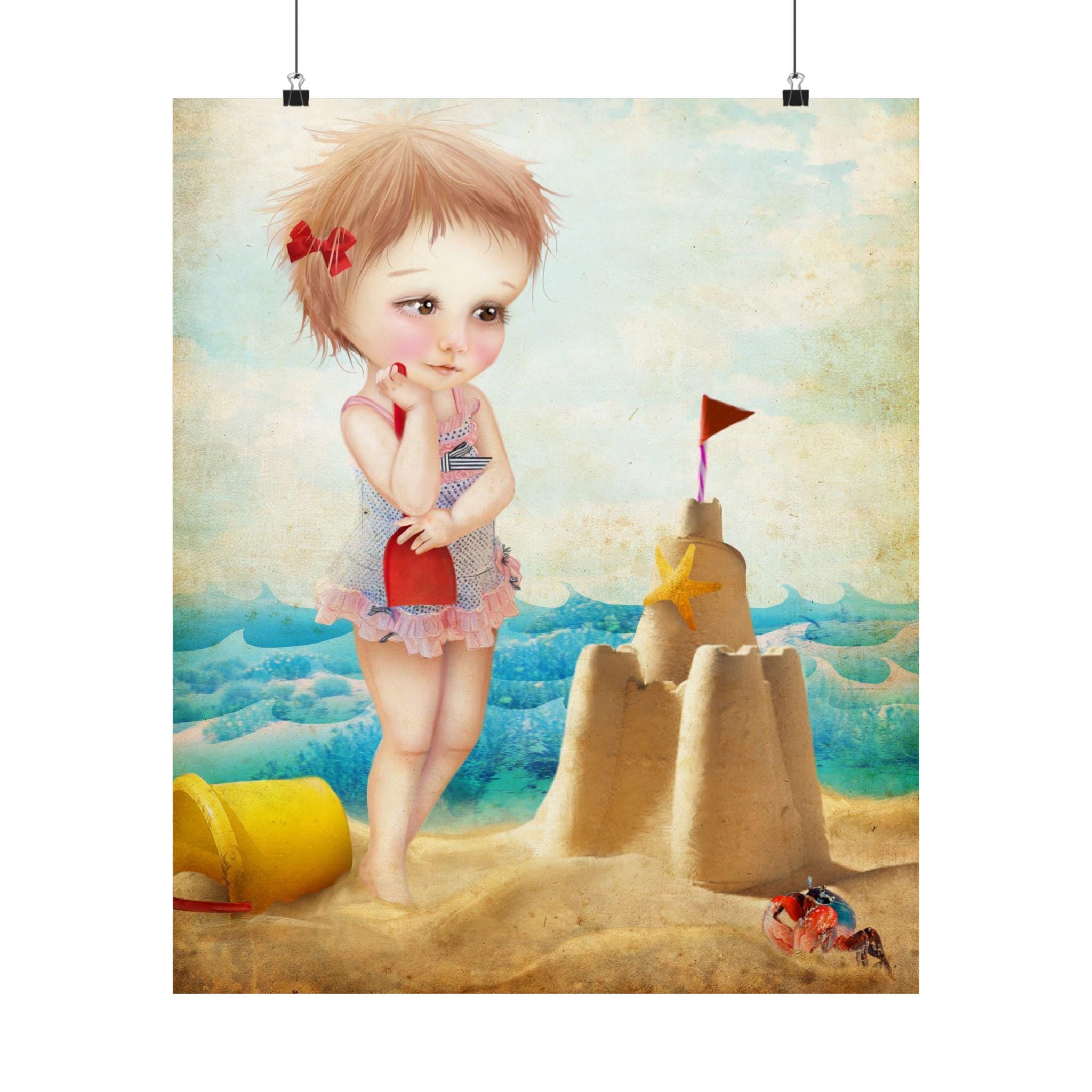 Samantha at the Shore · Poster Print