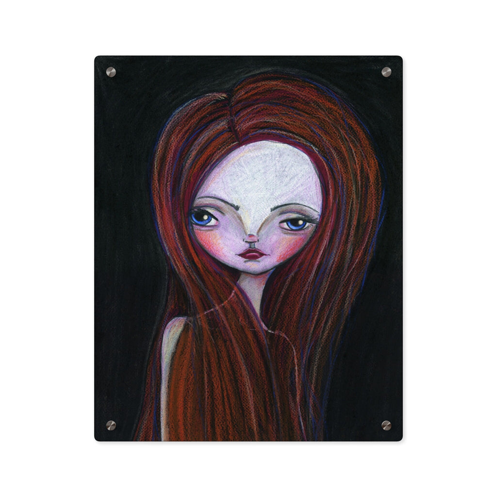 Lady in Red Acrylic Wall Art Panel · Acrylic Print