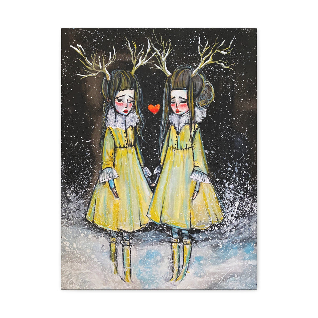 Winter Sisters · Canvas Print