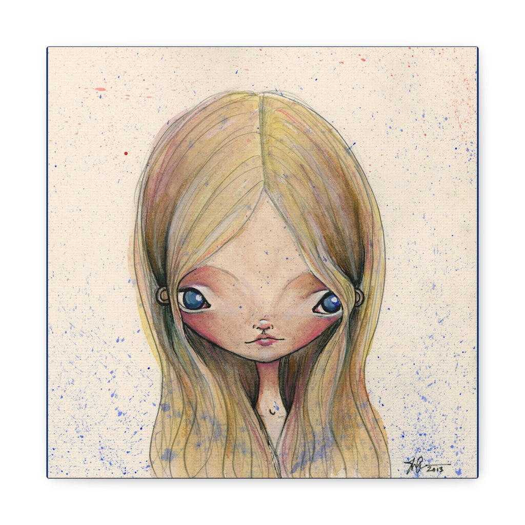 Blue Eyed Girl · Canvas Print