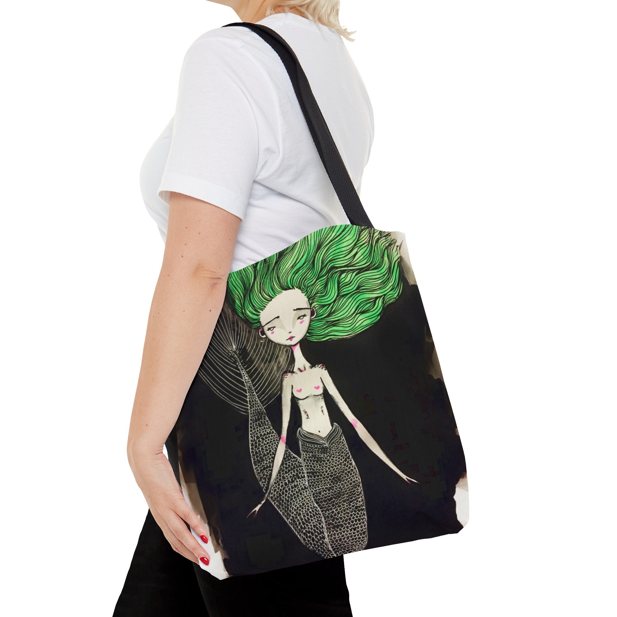 Little Green Mermaid · Tote Bag