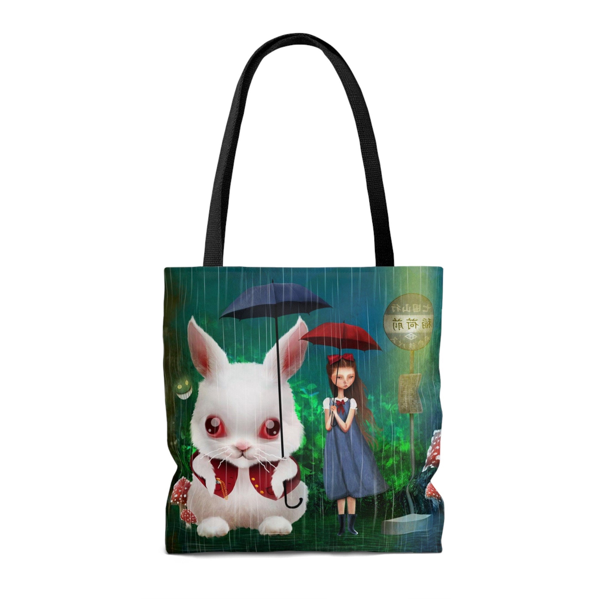 Alice in Wonderland Totoro · Tote Bag