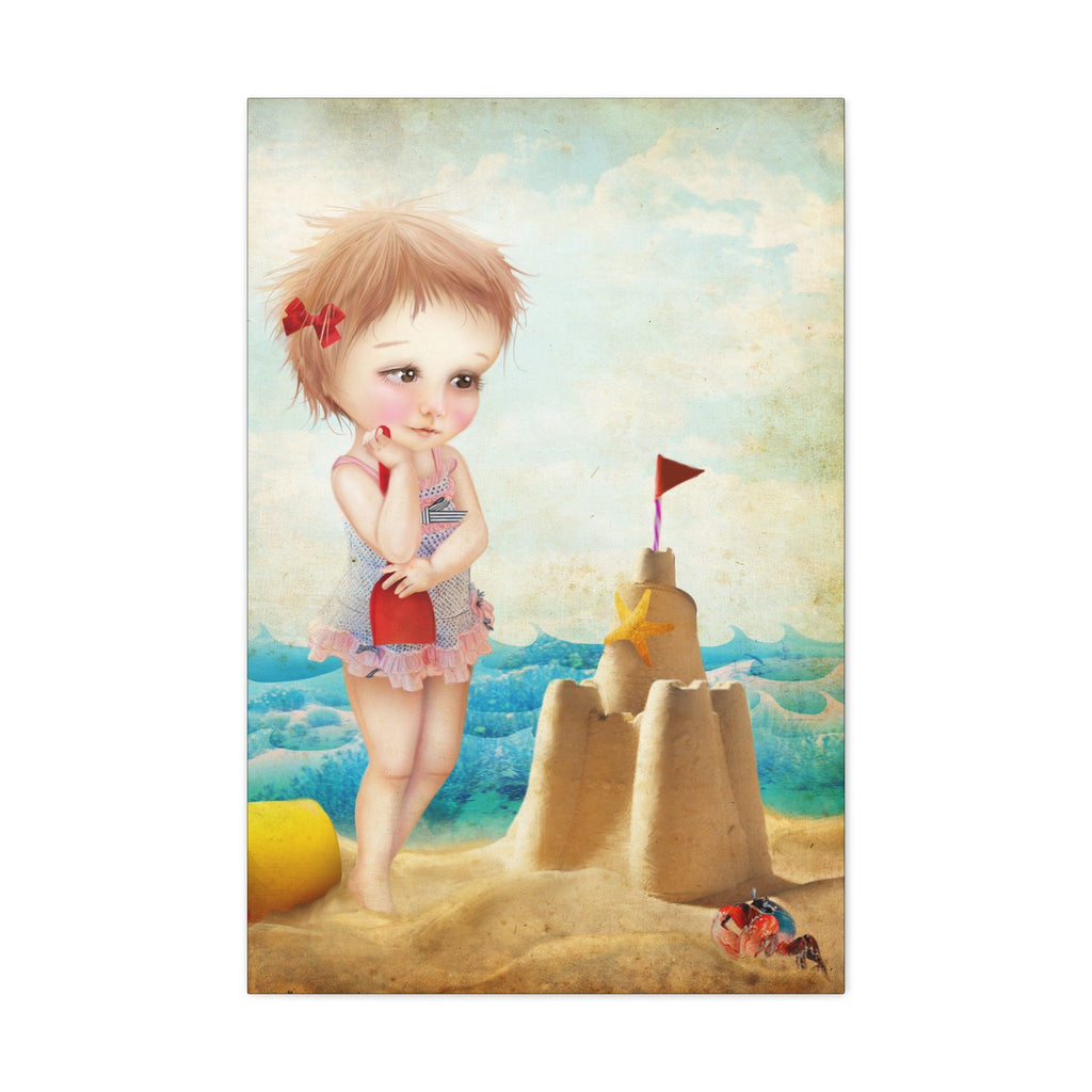 Samantha at the Shore · Canvas Print