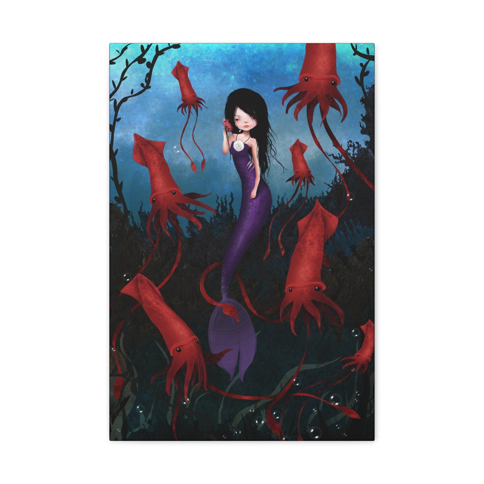 Purple Mermaid · Canvas Print