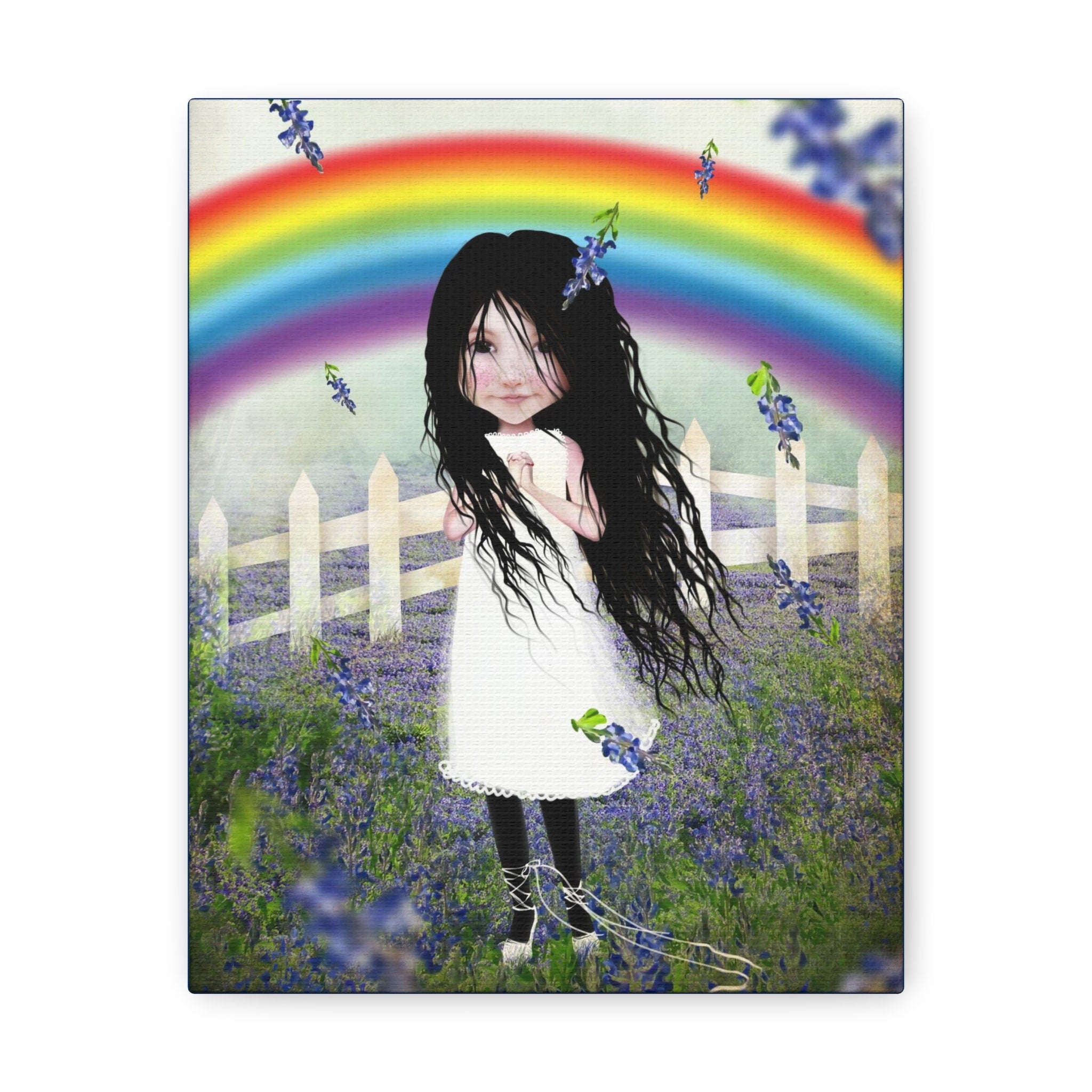 Bluebonnet Lane · Canvas Print
