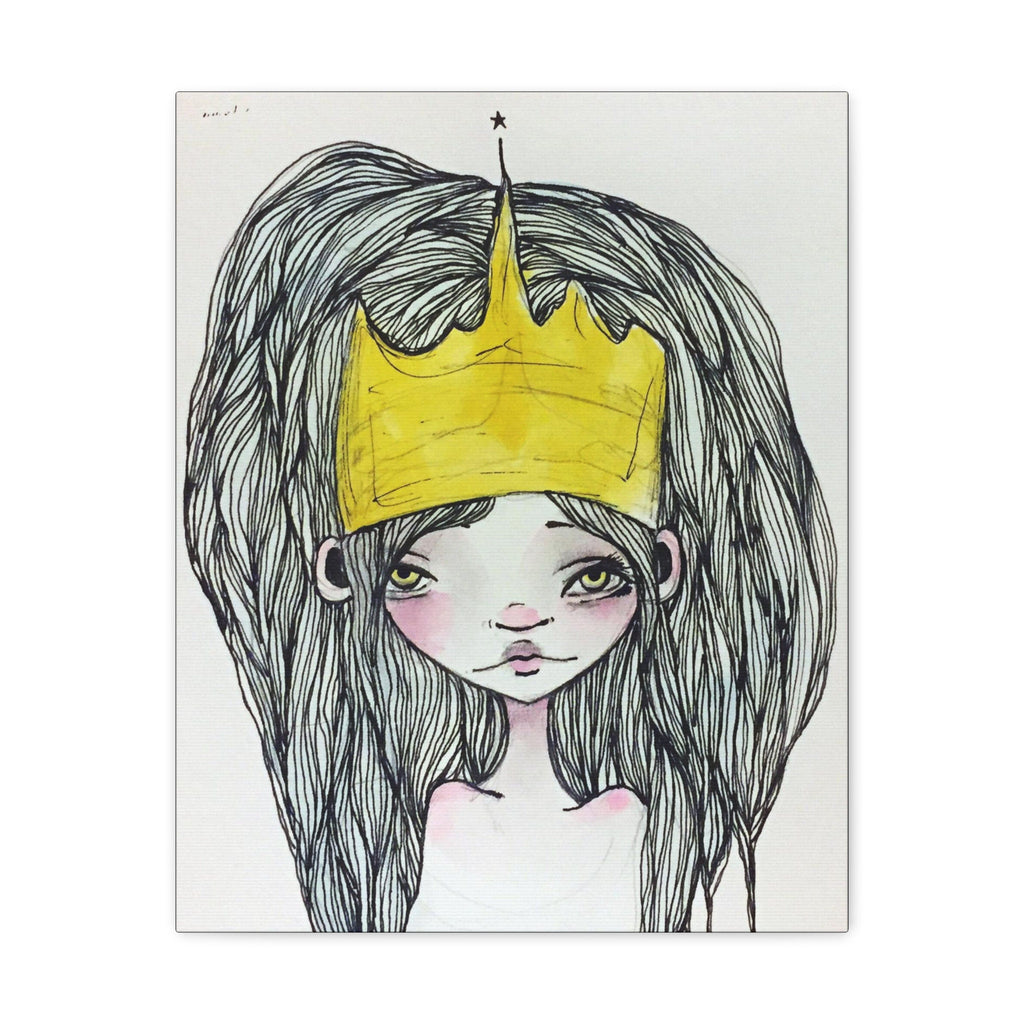 Crowned Princess · Canvas Print