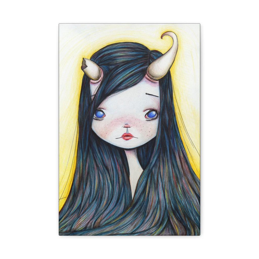 Lonely Girl · Canvas Print