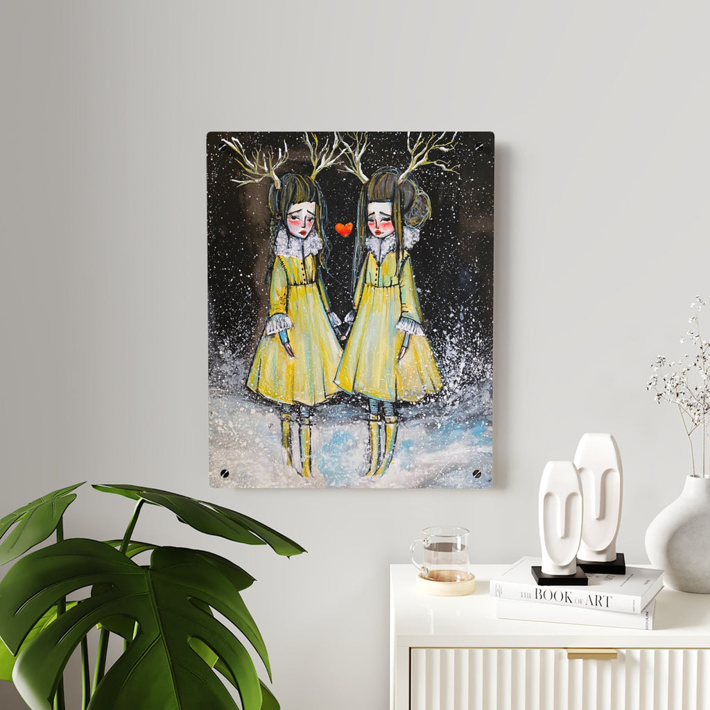 Winter Sisters Acrylic Wall Art Panel · Acrylic Print