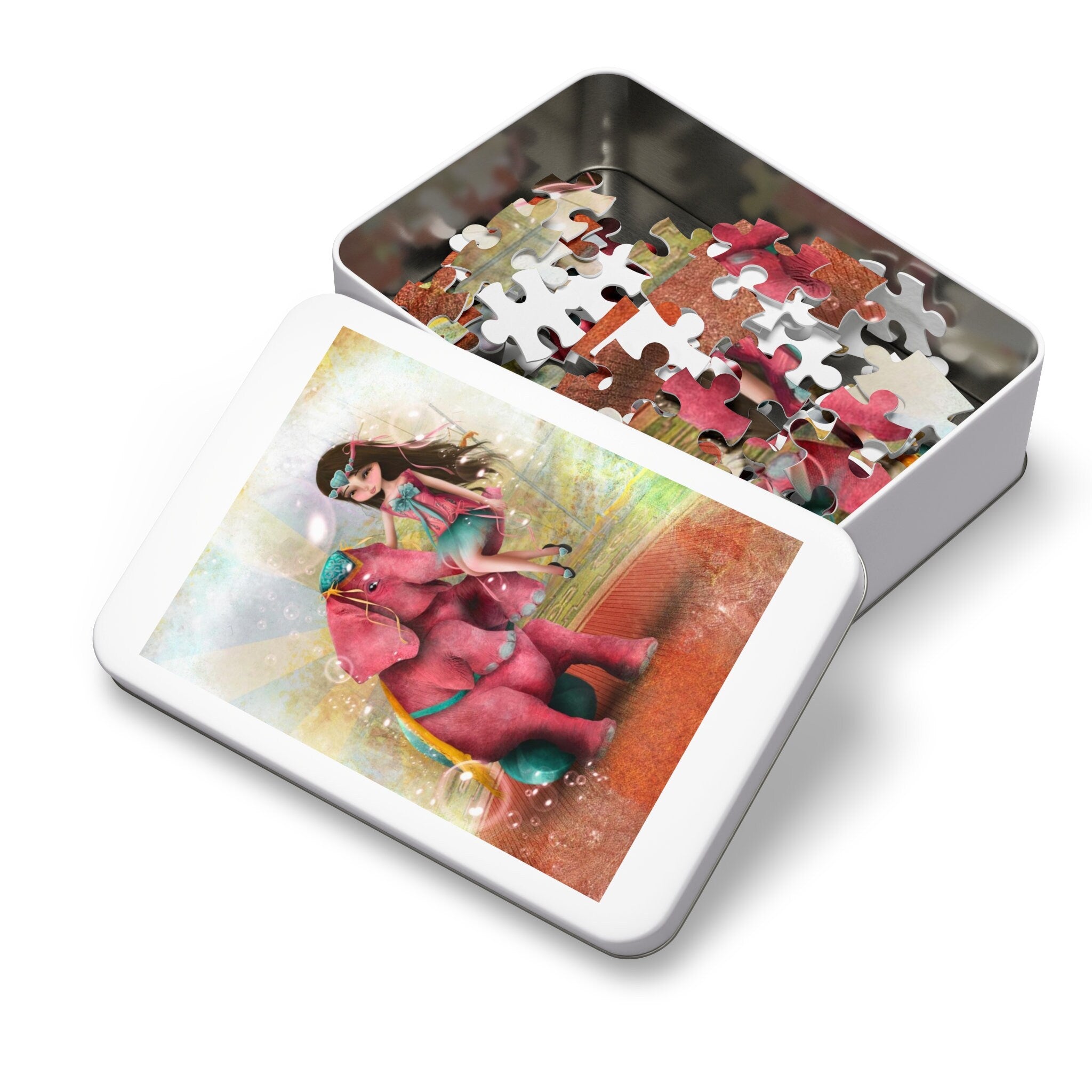 Chelsea and Beatriz the Pink Elephant · Jigsaw Puzzle