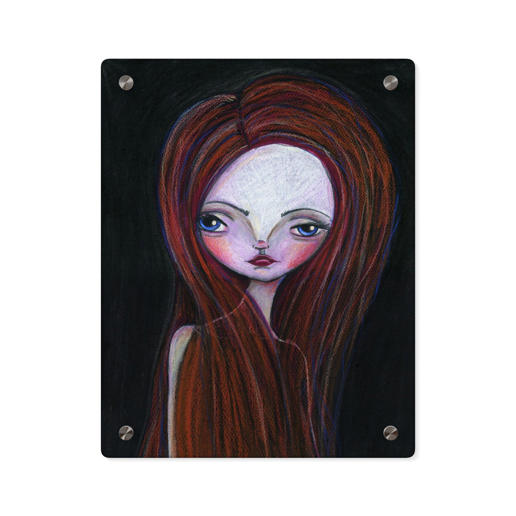 Lady in Red Acrylic Wall Art Panel · Acrylic Print