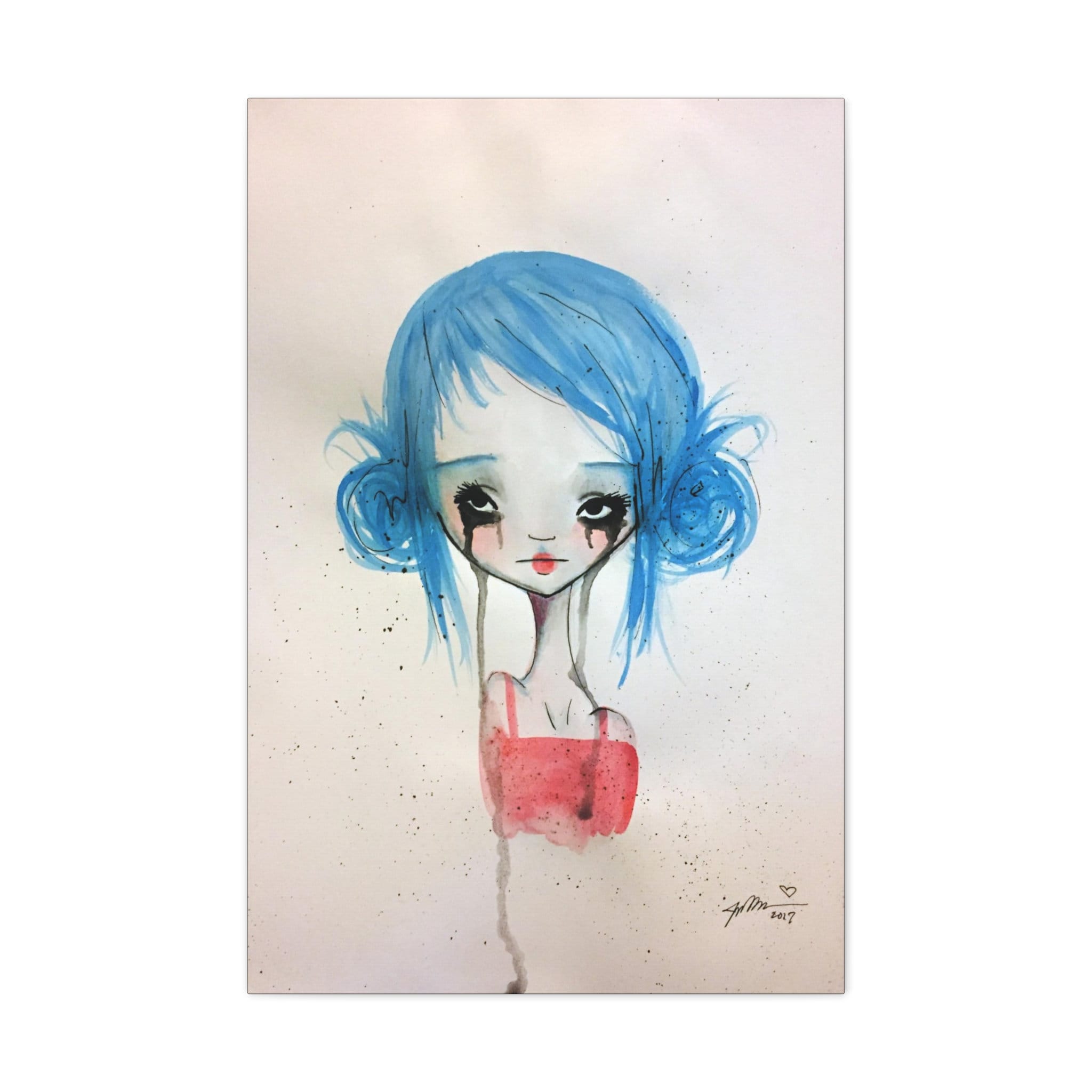 Blue Girl · Canvas Print
