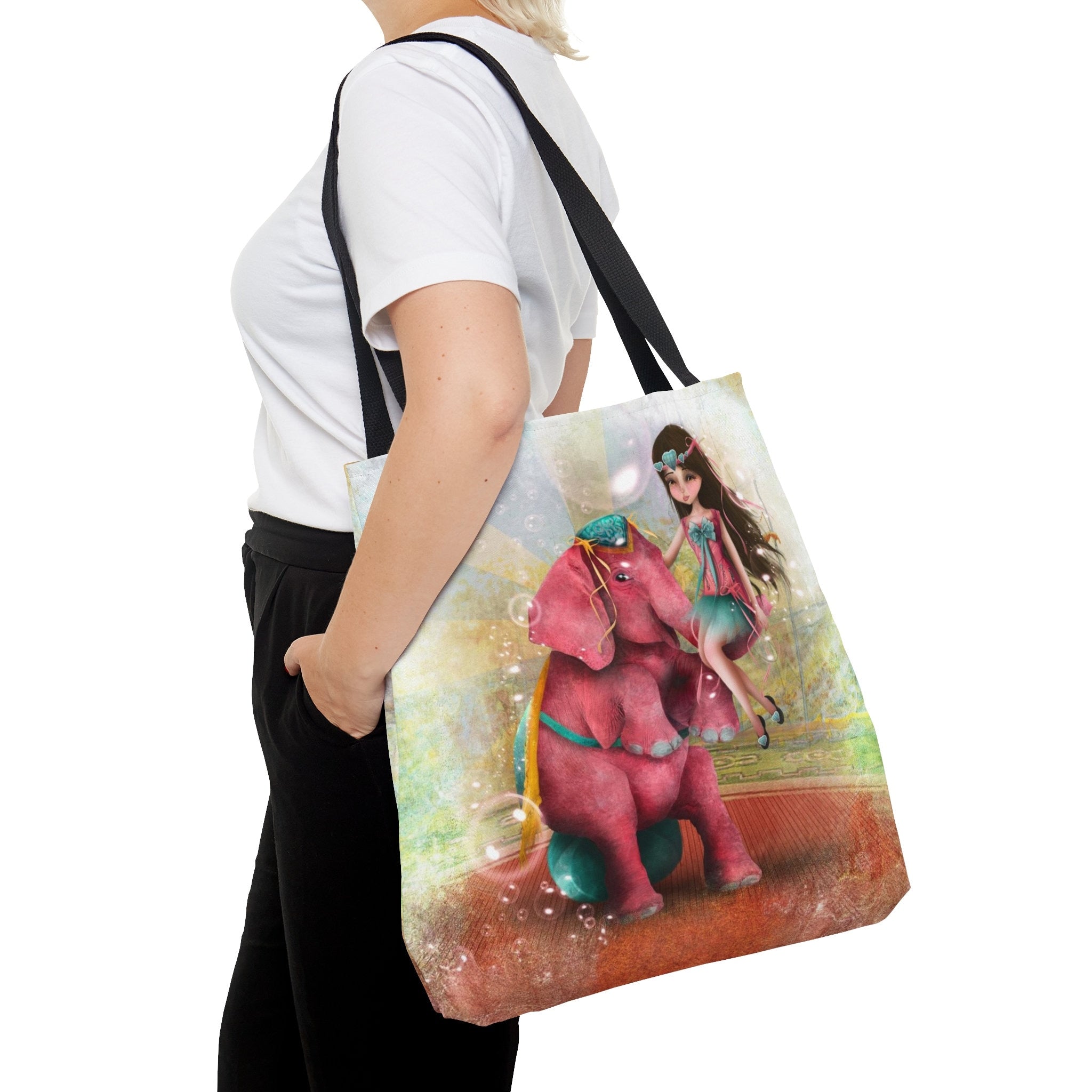 Chelsea and Beatriz the Pink Elephant · Tote Bag