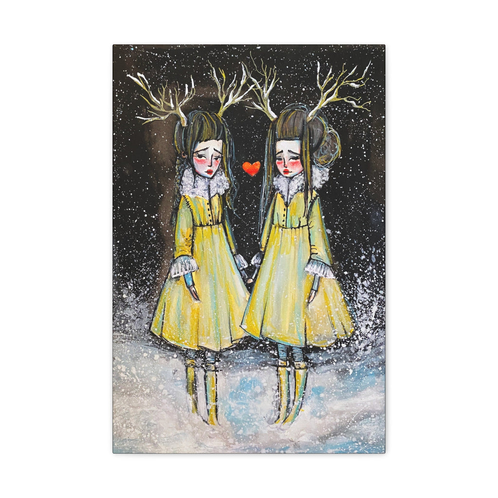 Winter Sisters · Canvas Print