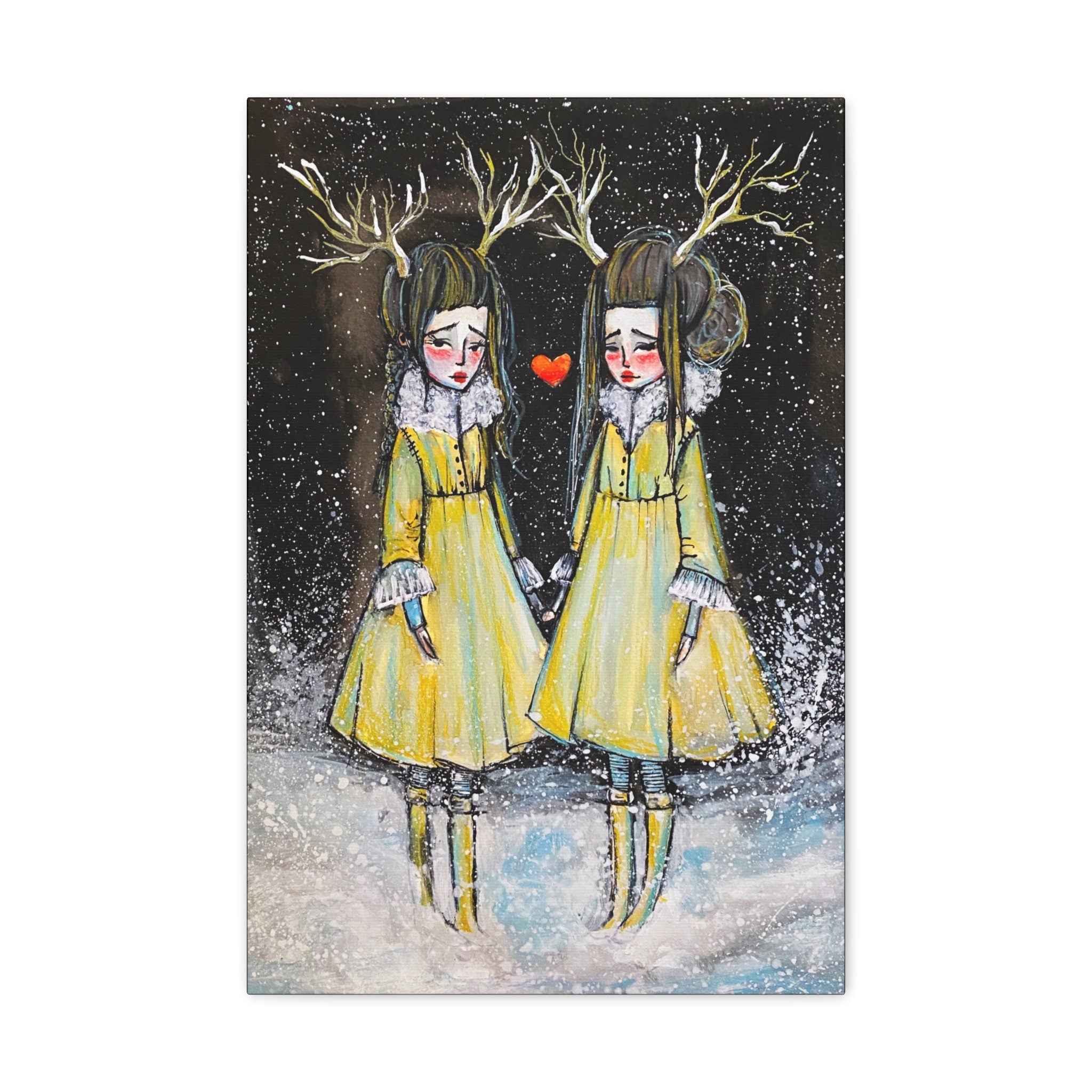 Winter Sisters · Canvas Print