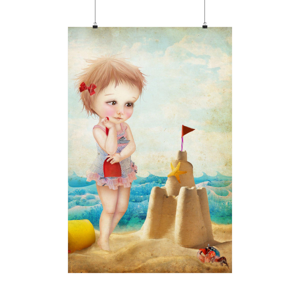 Samantha at the Shore · Poster Print