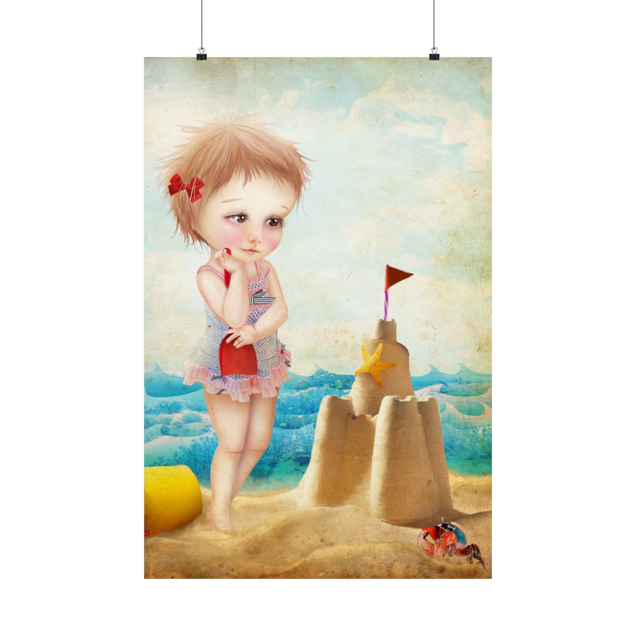 Samantha at the Shore · Poster Print