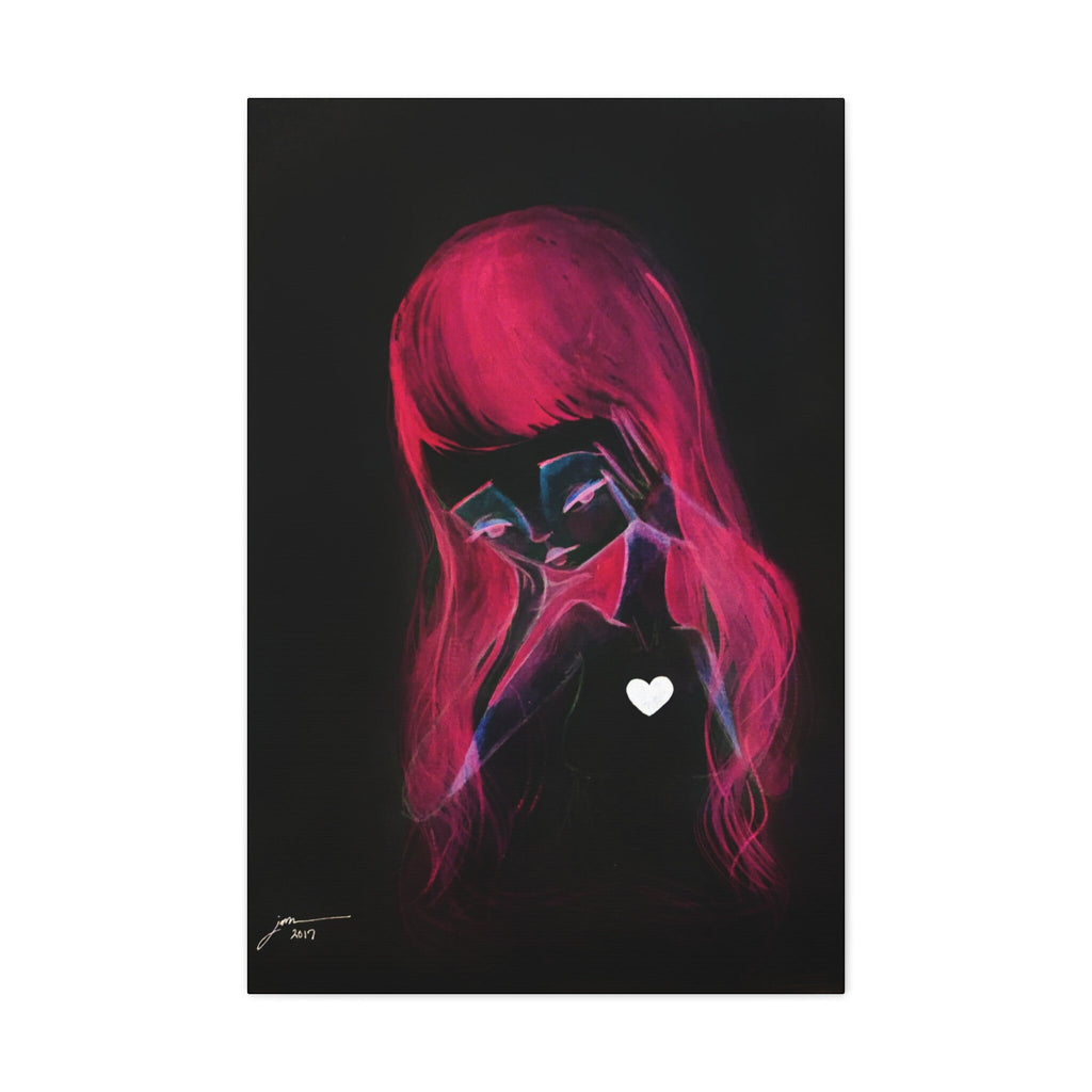 Girl Inverted · Canvas Print