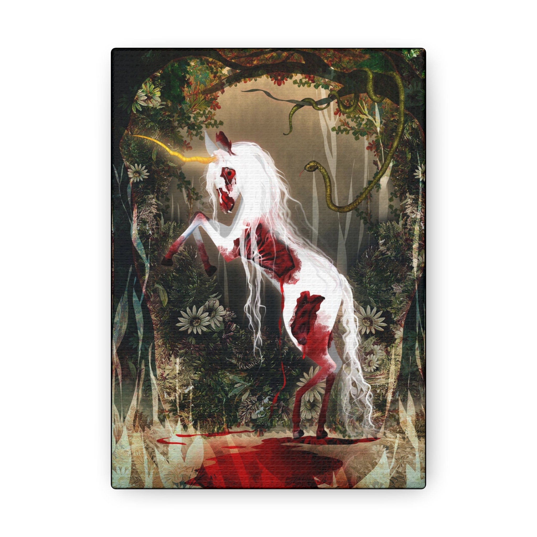 Dark Unicorn · Canvas Print