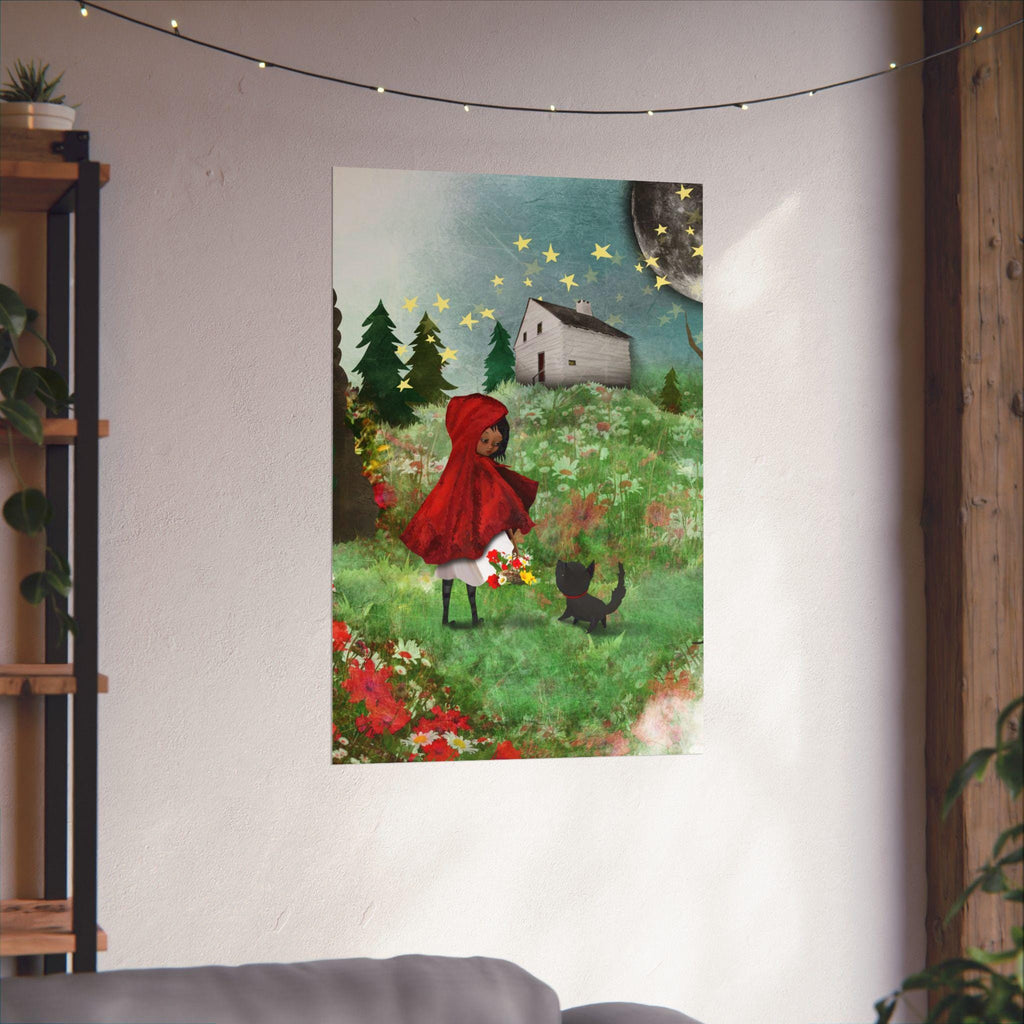 Red Riding Hood and the Wolf · Poster Print