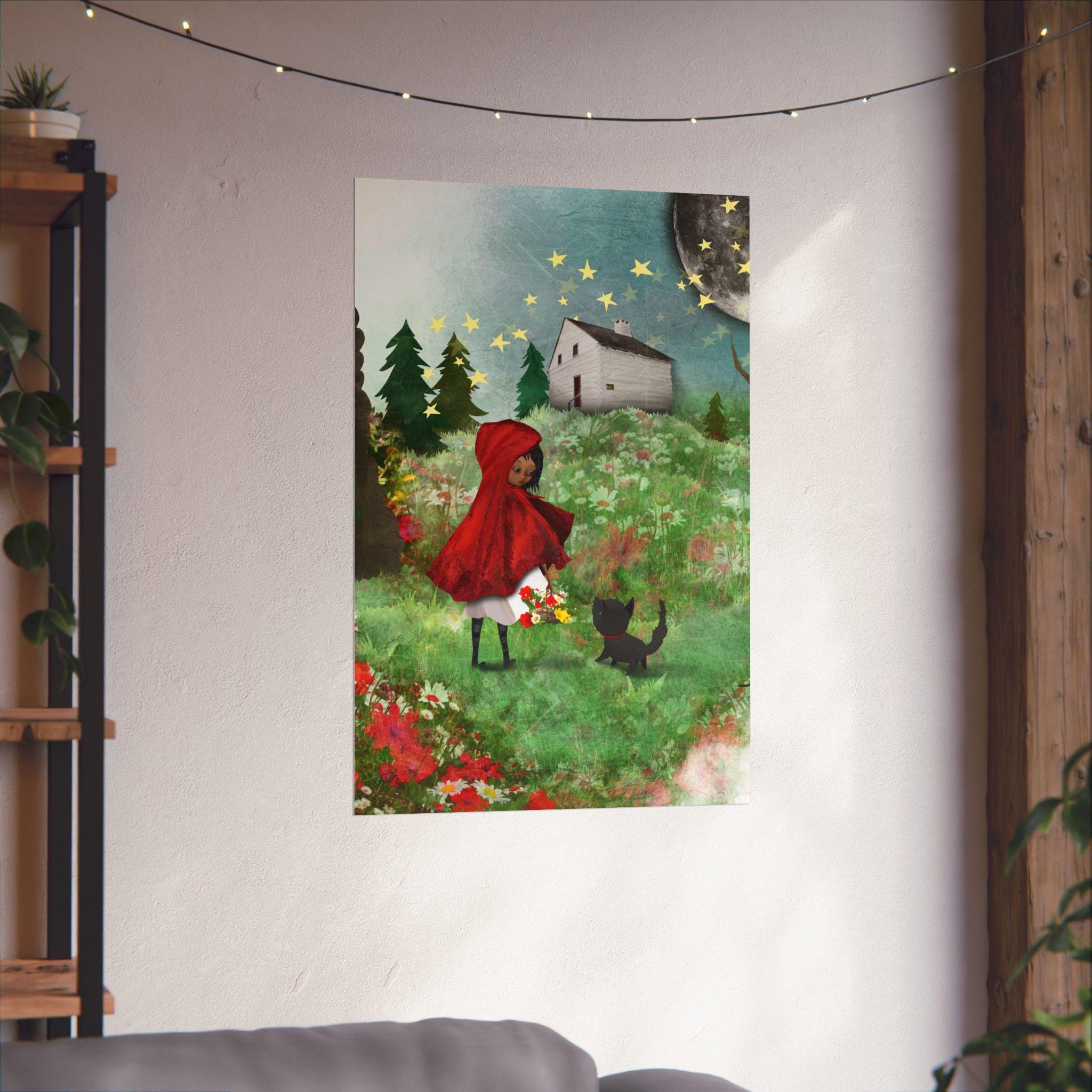 Red Riding Hood and the Wolf · Poster Print