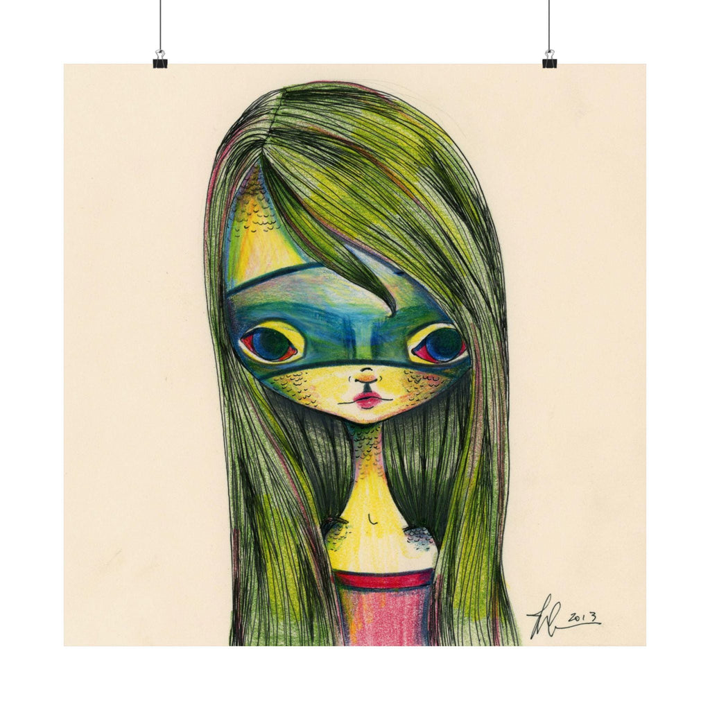 Green Girl · Poster Print
