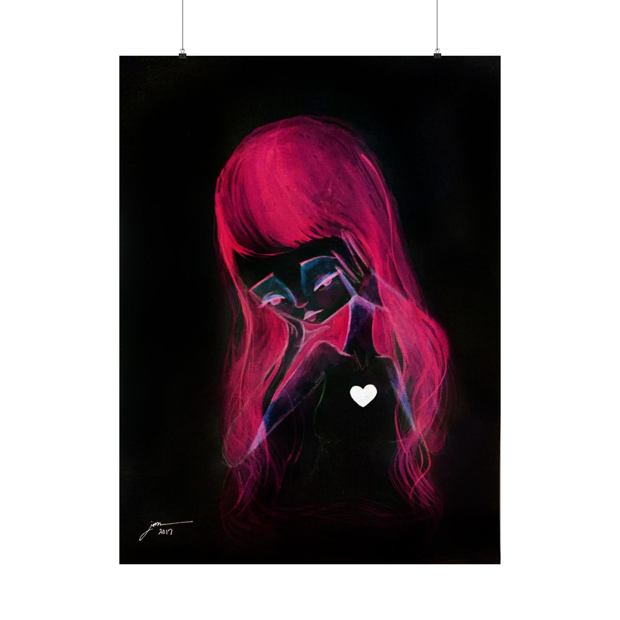 Girl Inverted · Poster Print