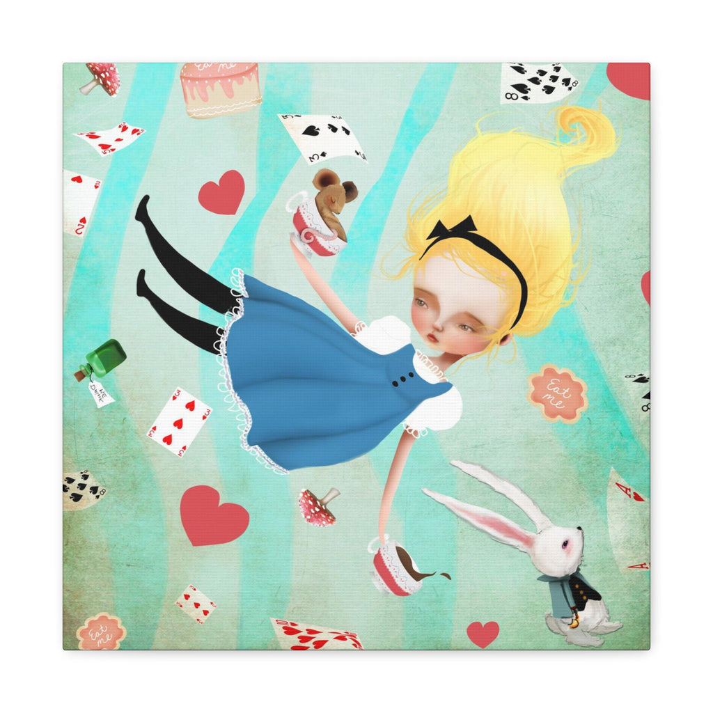 Alice Falling · Canvas Print