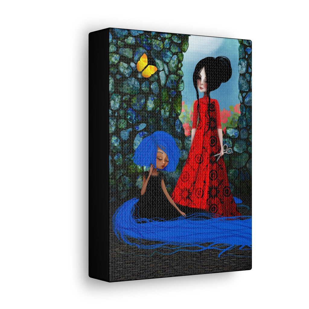 Rapunzel and Gothel · Canvas Print