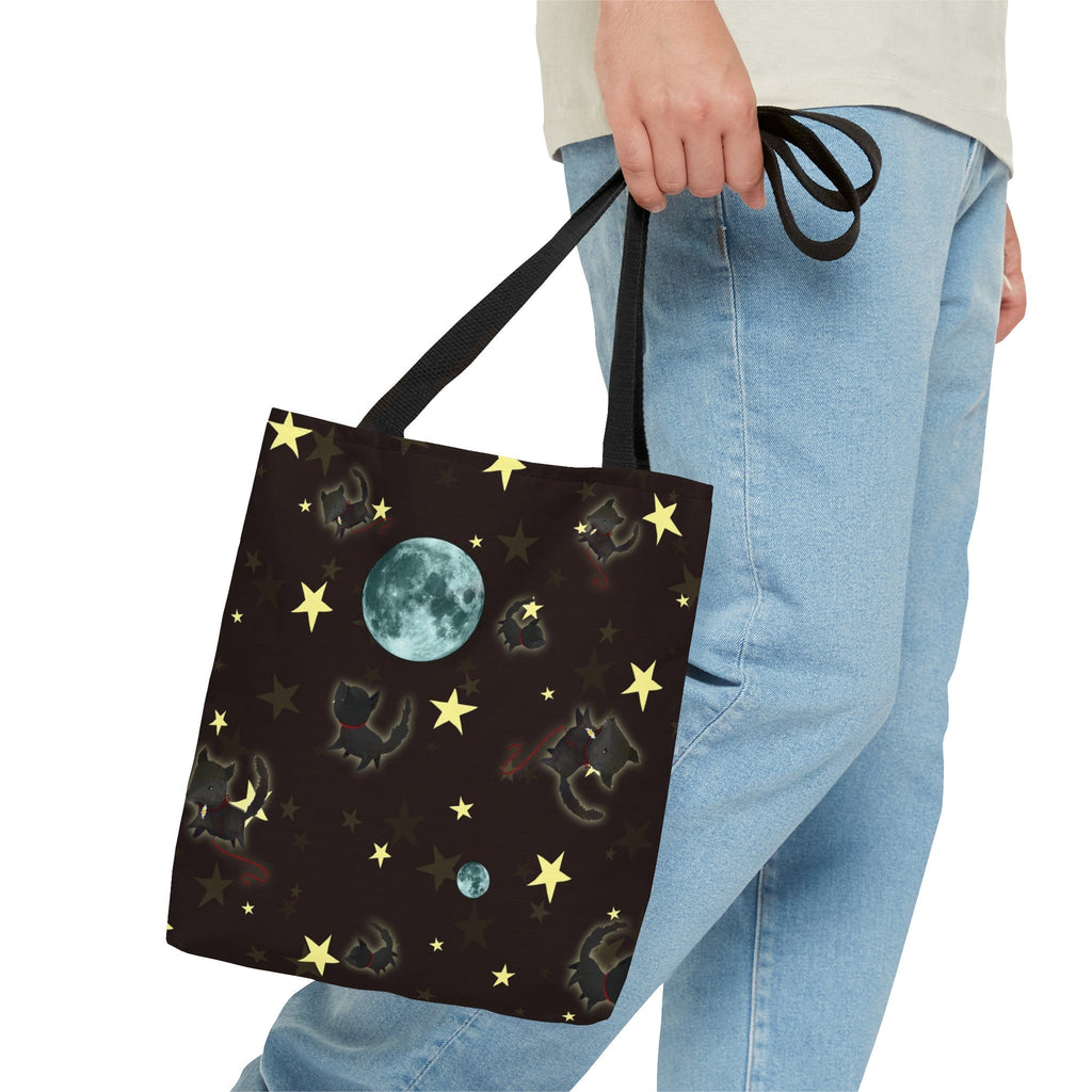 Little Wolf and the Moon · Tote Bag