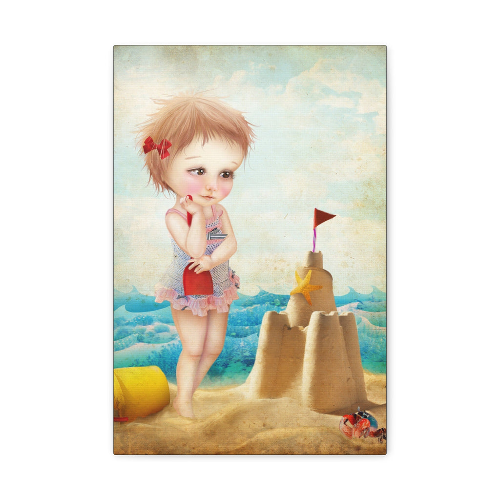 Samantha at the Shore · Canvas Print