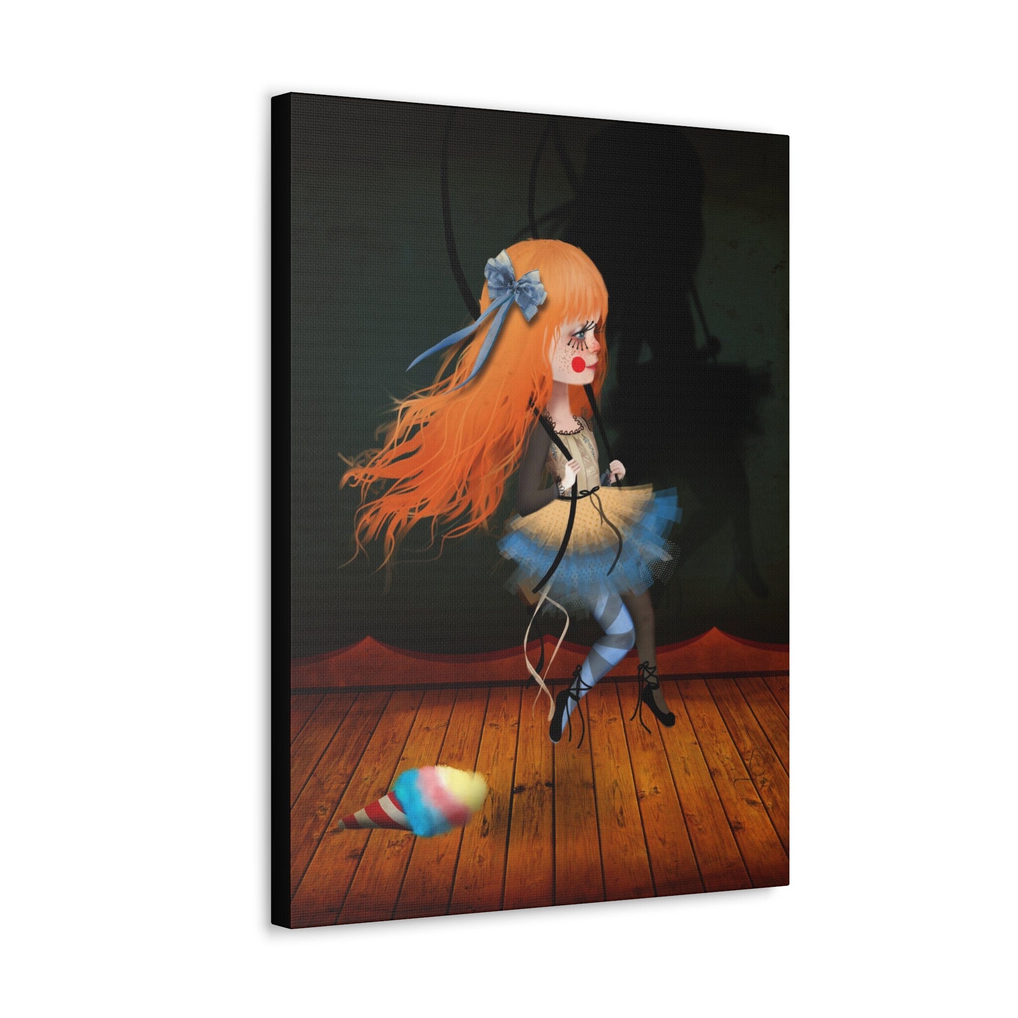 Fille qui se balance · Canvas Print