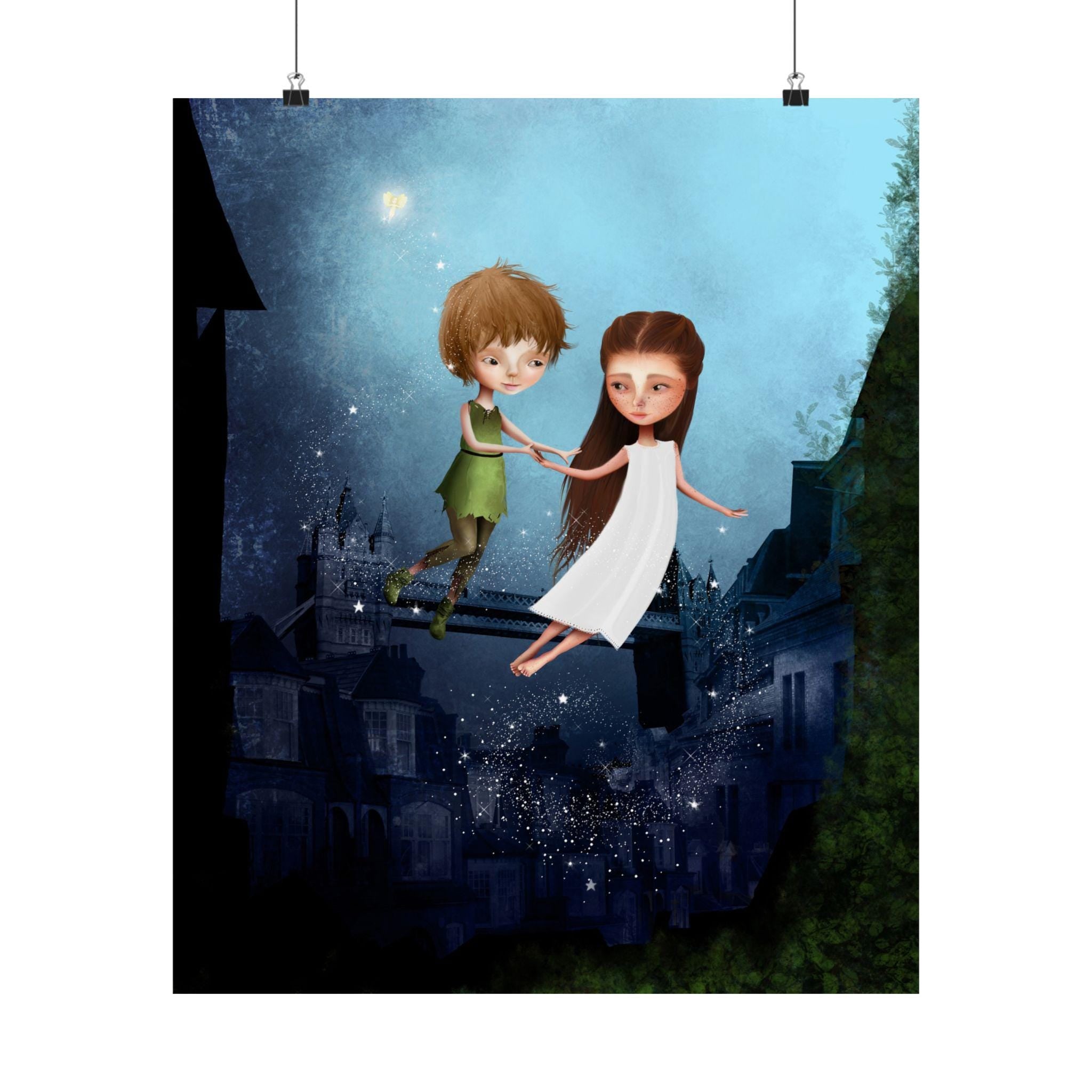 Peter Pan and Wendy Darling · Poster Print