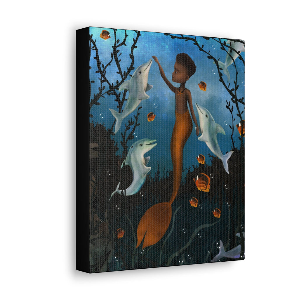 Golden Merman · Canvas Print