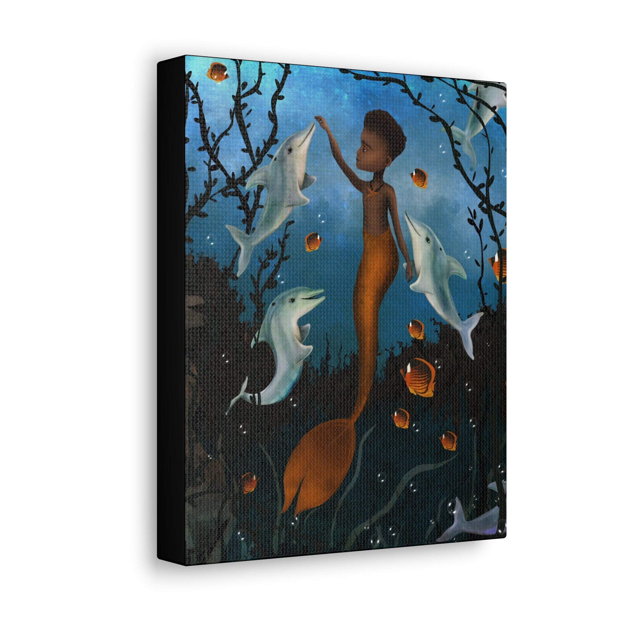 Golden Merman · Canvas Print