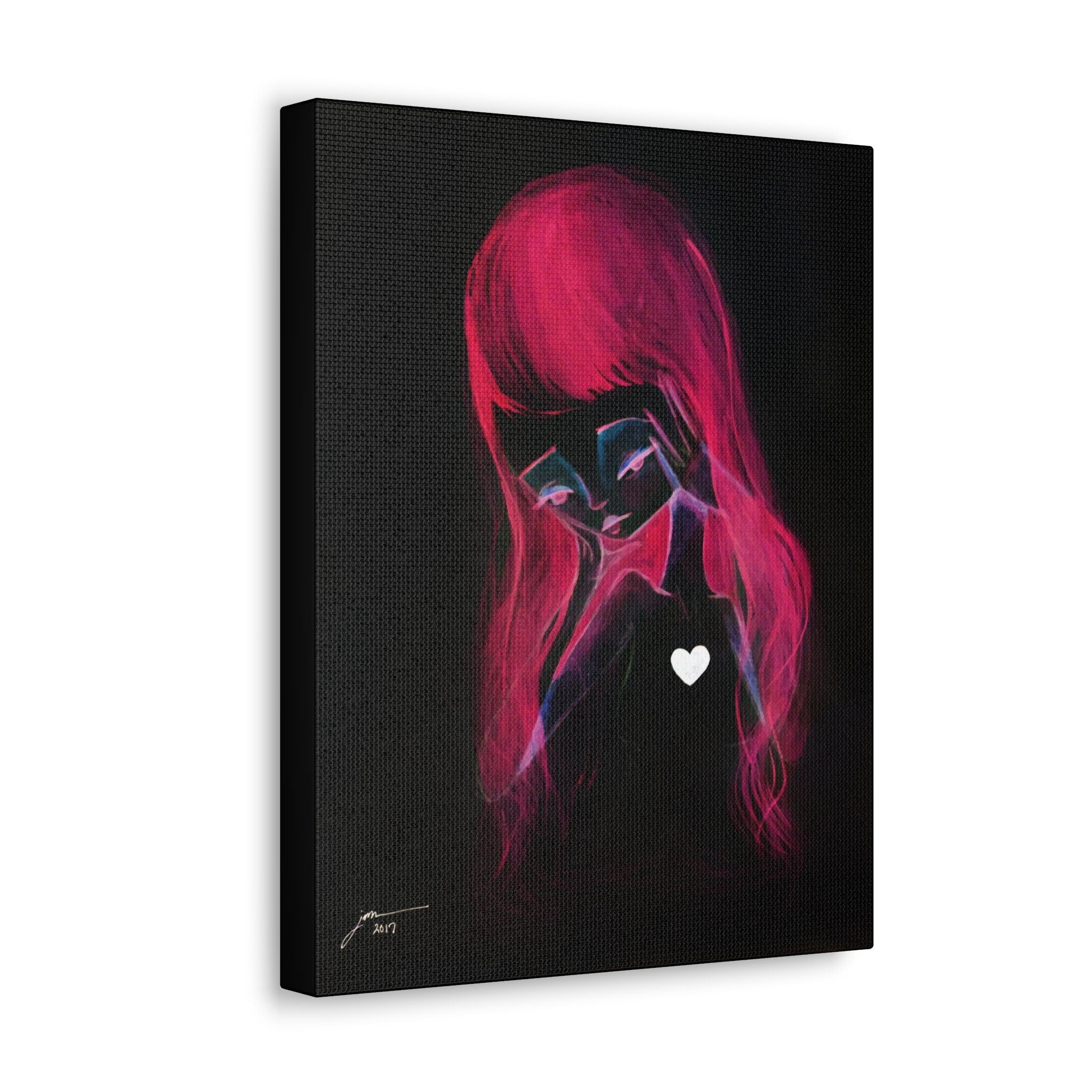 Girl Inverted · Canvas Print