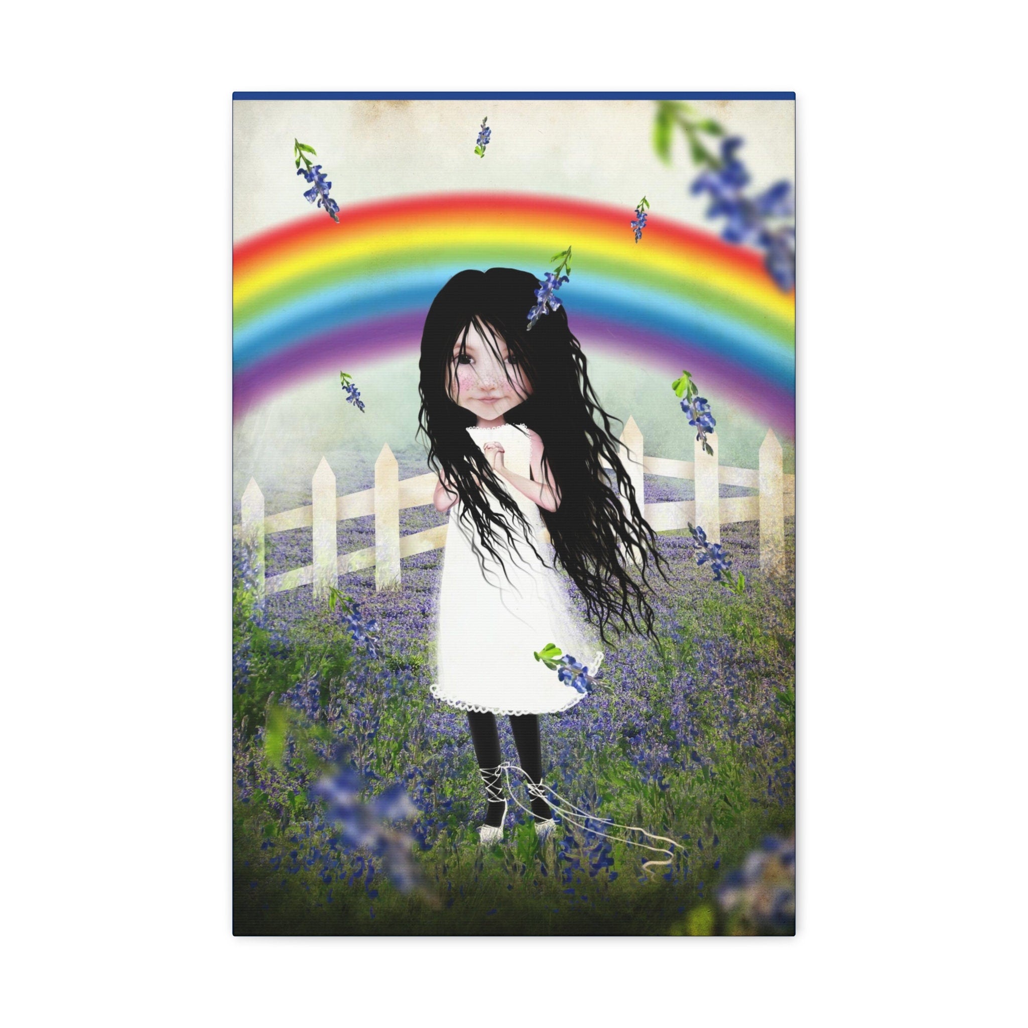 Bluebonnet Lane · Canvas Print