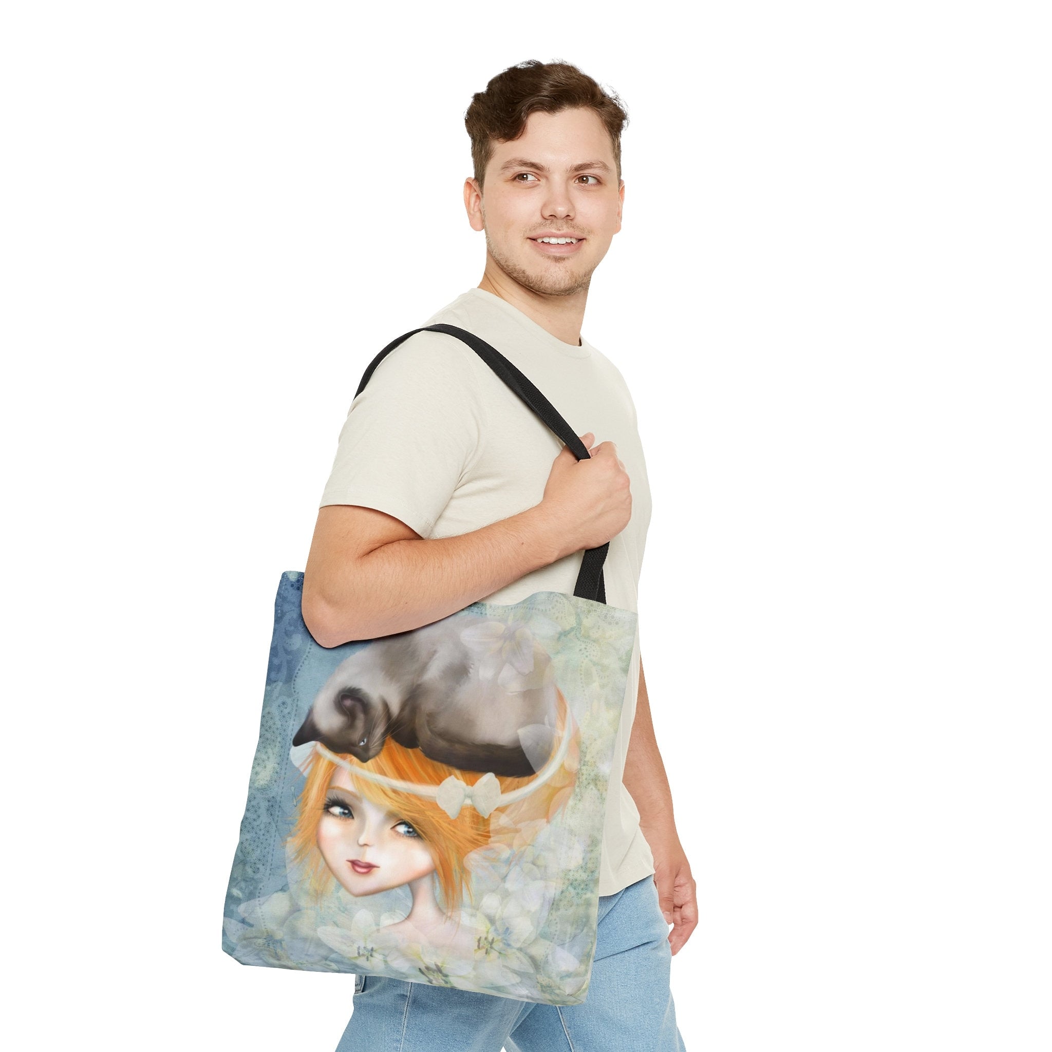 Mr. Minkerton and I in Blue · Tote Bag