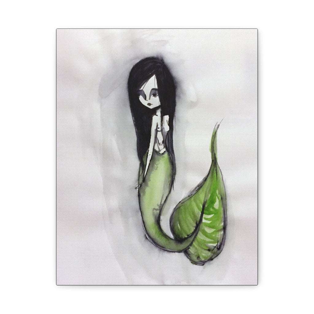 Green Mermaid · Canvas Print