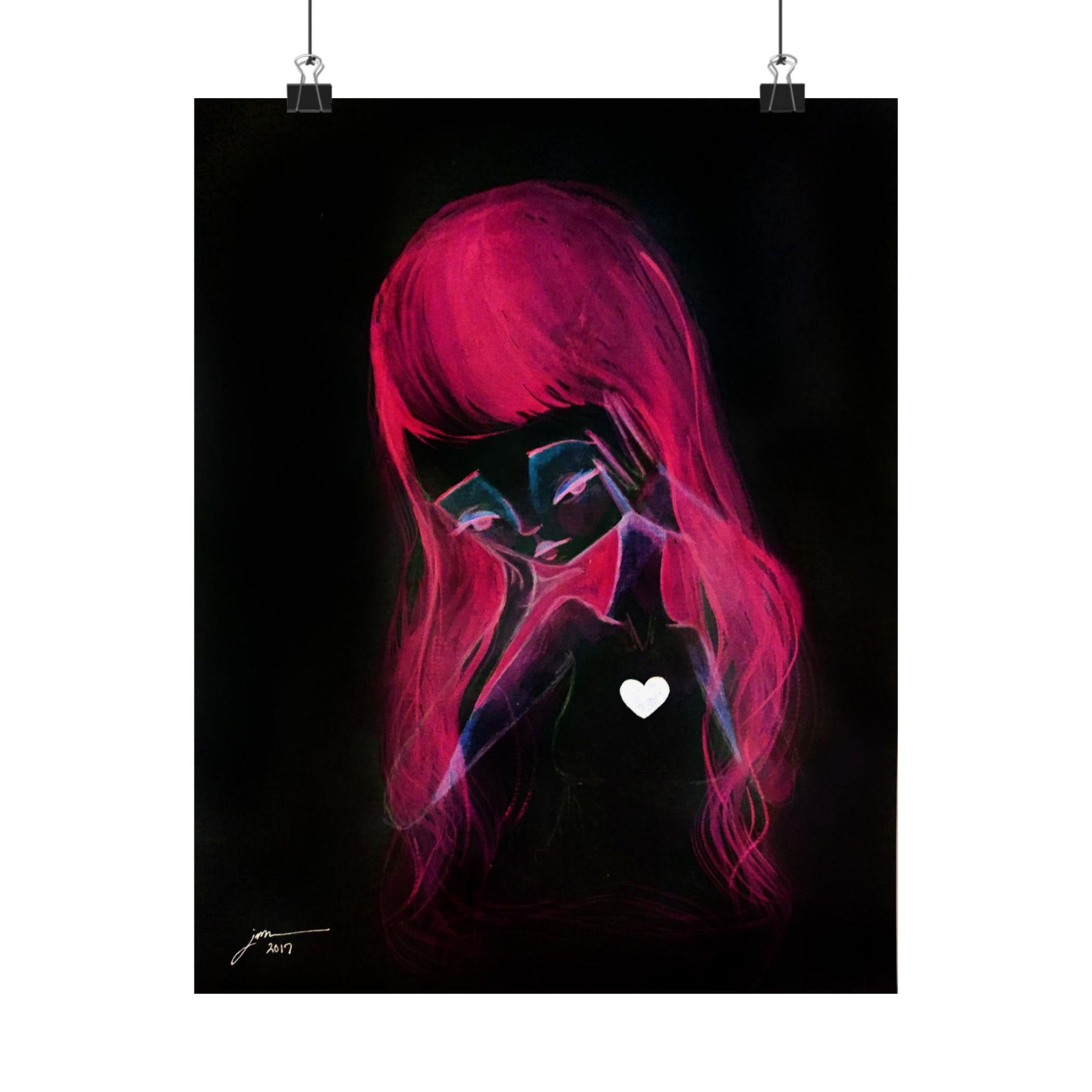 Girl Inverted · Poster Print