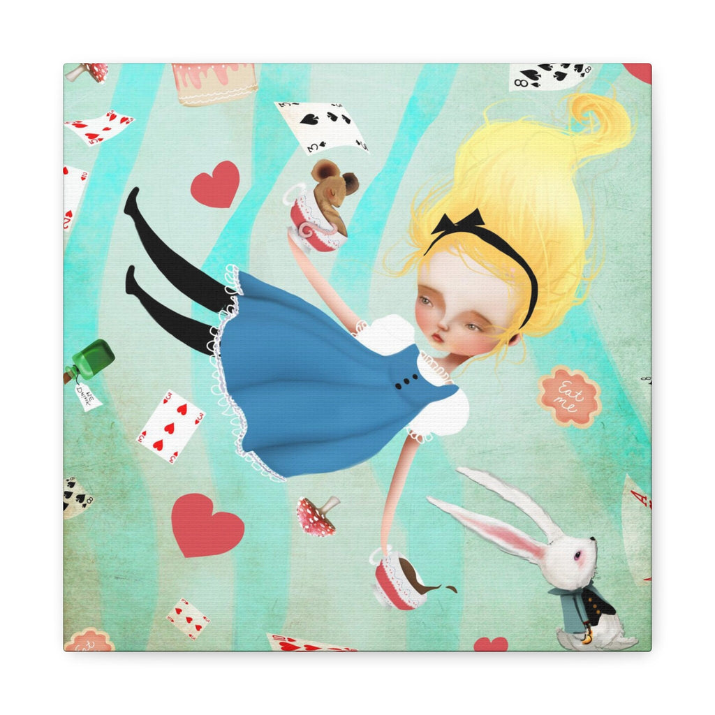 Alice Falling · Canvas Print