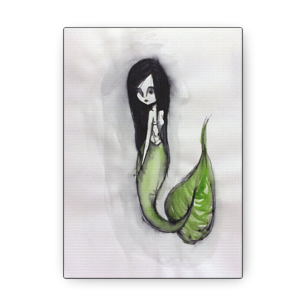Green Mermaid · Canvas Print