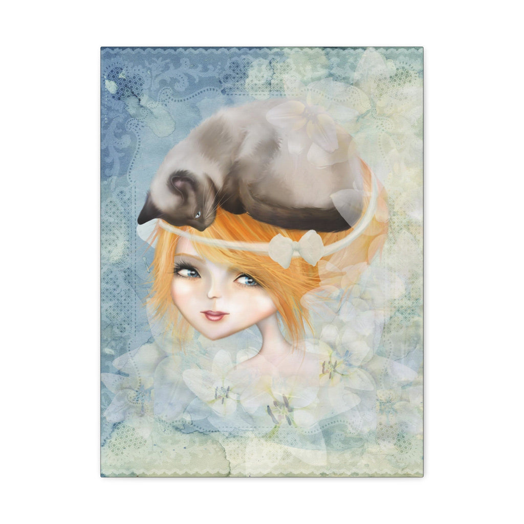 Mr. Minkerton and I in Blue · Canvas Print