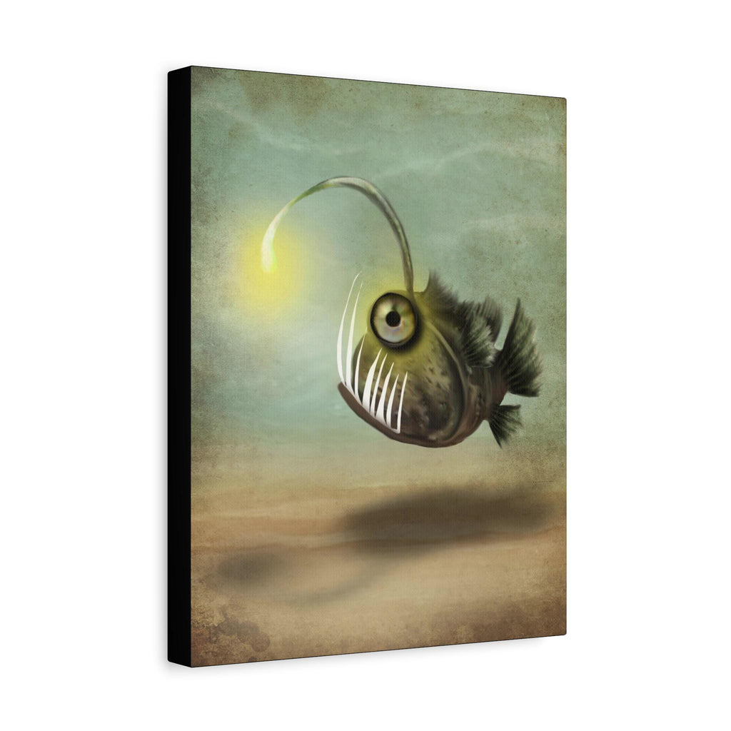 Mr. Fishy on his own · Canvas Print