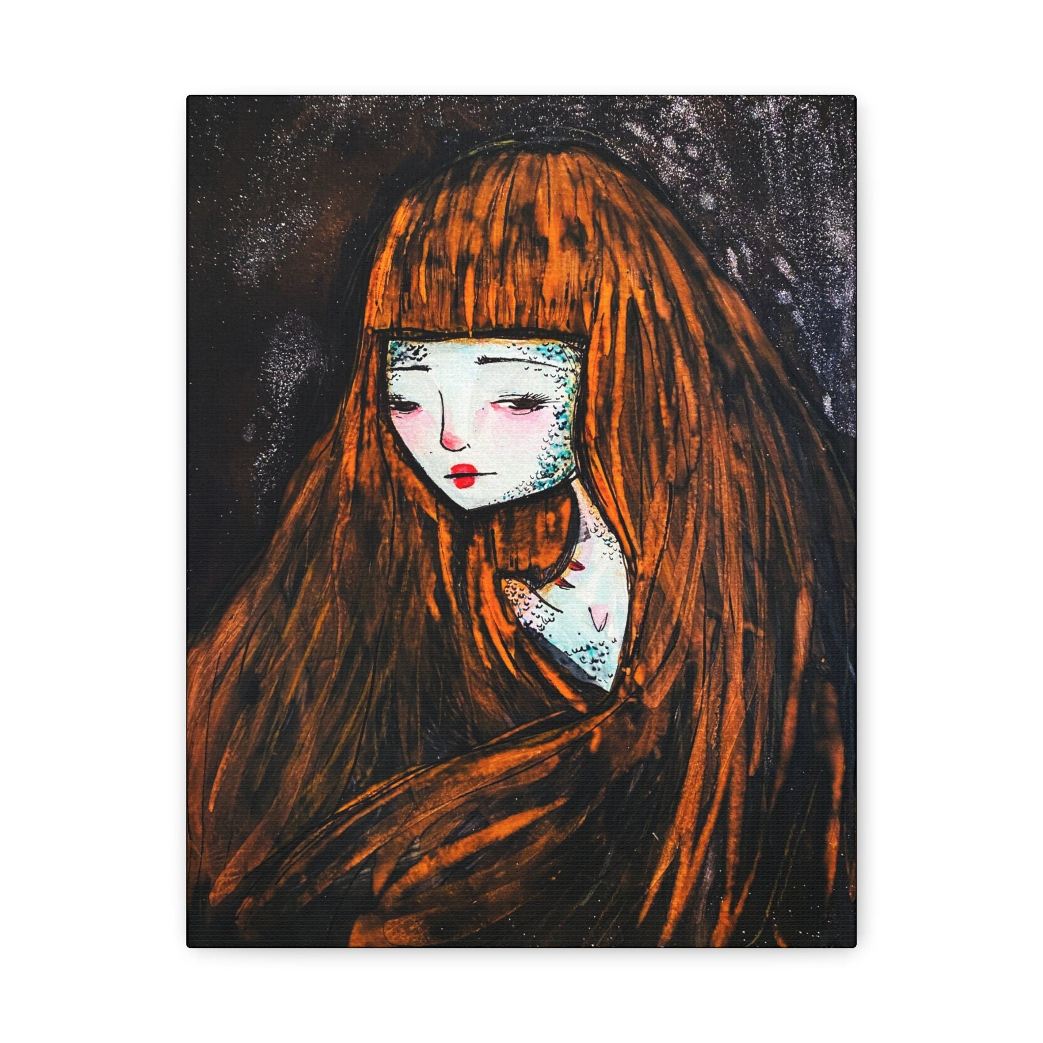Monster Self Portrait · Canvas Print