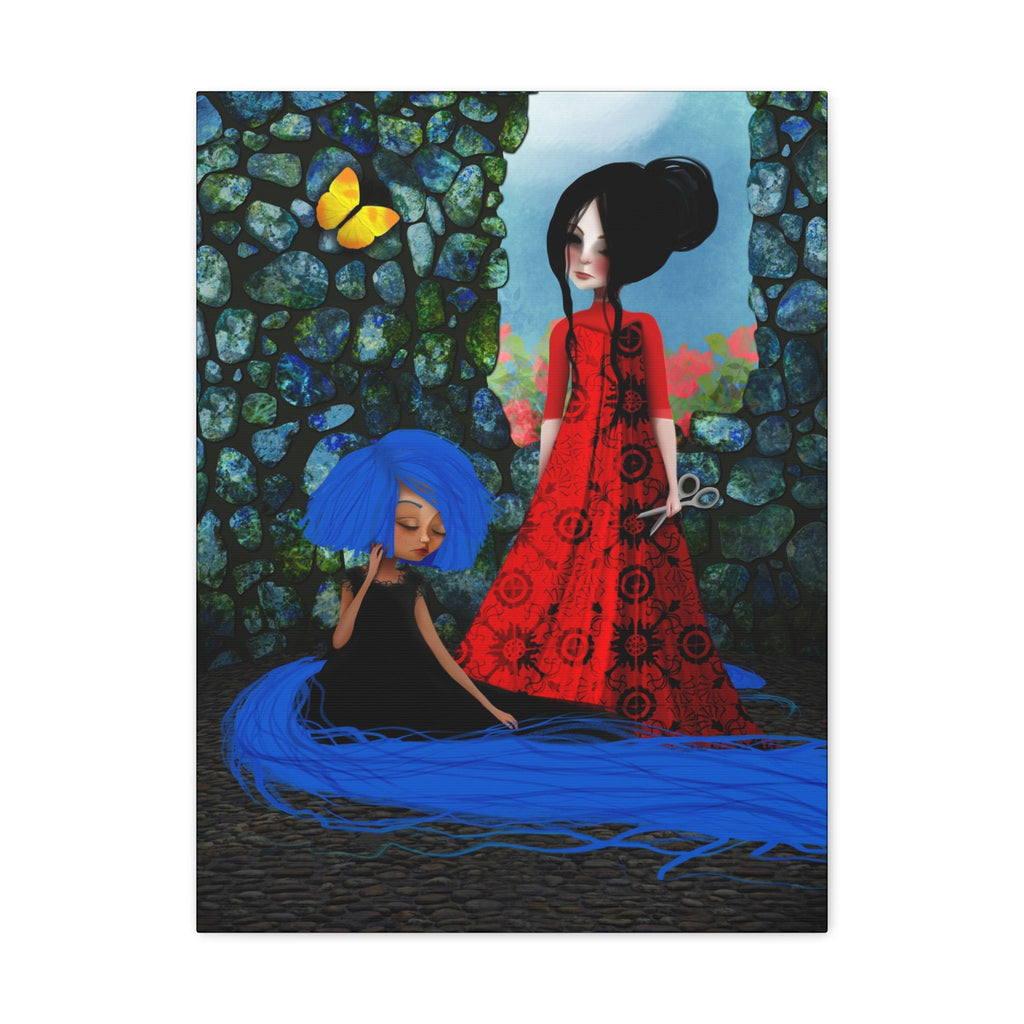 Rapunzel and Gothel · Canvas Print