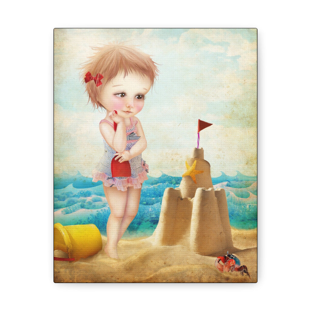 Samantha at the Shore · Canvas Print