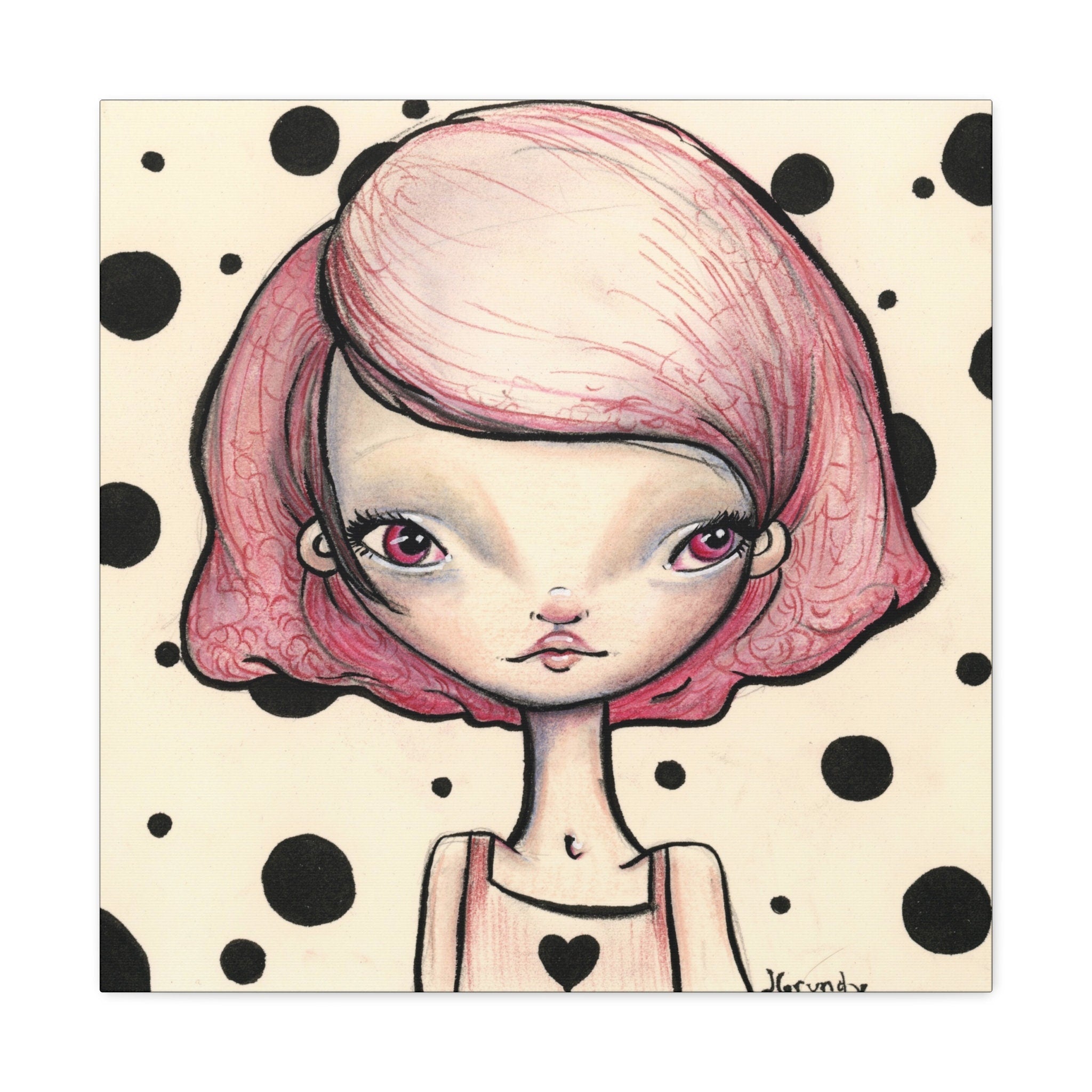 Pink Girl · Canvas Print