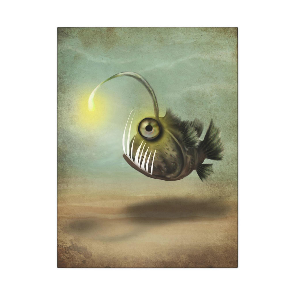 Mr. Fishy on his own · Canvas Print